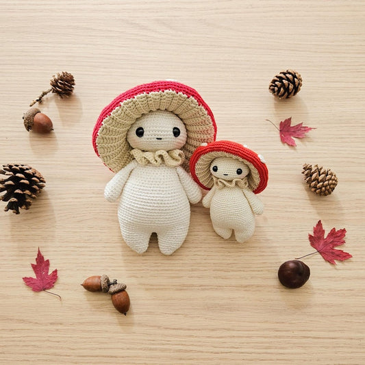 Mushroom guy - critter stitch crochet pattern